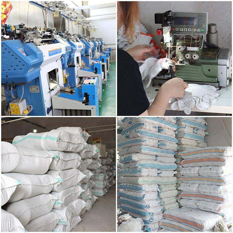400克灰厂家保直劳手套棉工地工厂维修手套线销劳保白棉手套手套