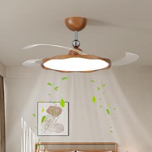 现代527简约隐形电扇吊灯2025款 吊吸顶新扇灯家室用客厅餐厅卧风