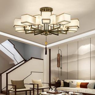 客新中式 吊灯简约厅店灯复饭包厢酒古店工程灯479中国风卧室餐厅