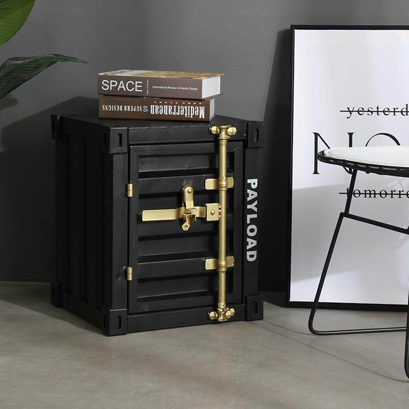 跨境工业风集柜箱床头小柜子柜铁艺床现代简约头带锁装创意储物卧,玩具/童车/益智/积木/模型,其它,淘宝优惠券,粉丝福利购,淘宝优惠卷