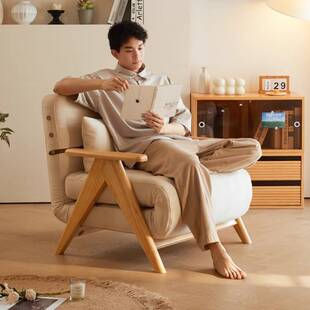 沙发床1米2折叠沙发床两用小户型网红款单人床家用贵妃简易伸缩床