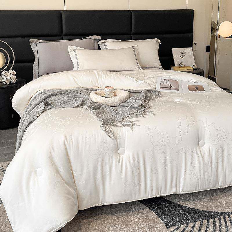 WZ100879A类0木本大提花大被被子豆春夏秋被6加厚保暖冬被芯宿舍