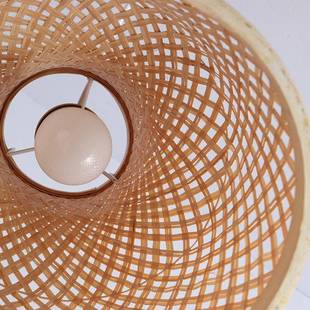 餐厅手工竹艺田园餐厅店酒楼程吊YE471具灯灯饰工台灯跨境饭电商