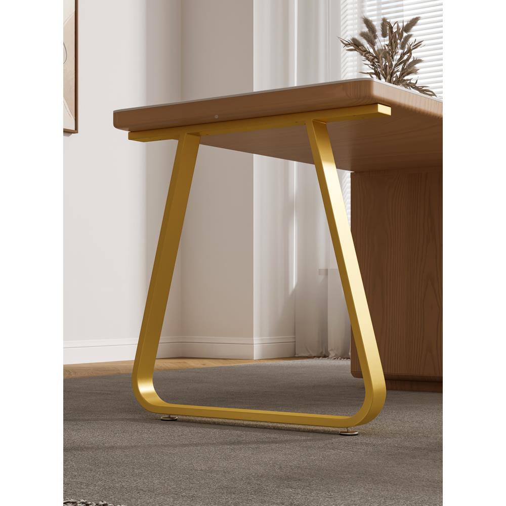 5V艺弧形桌支腿架铁餐梳妆书桌LER桌脚橱柜支撑底座岛台桌架吧台