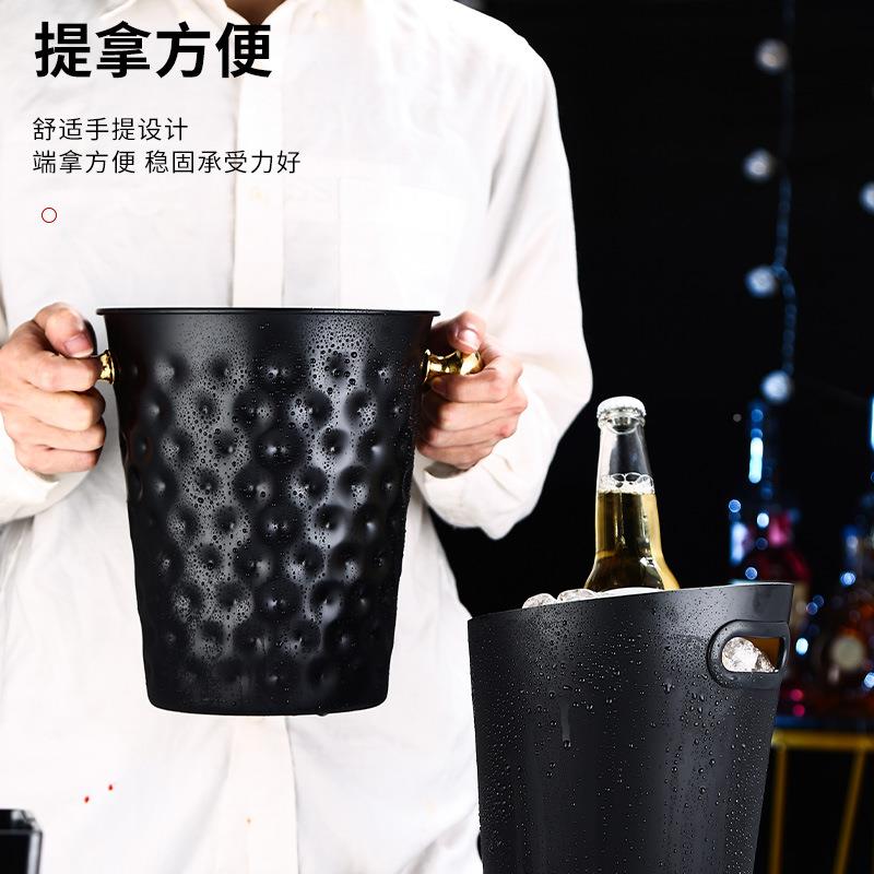 不商锈钢加厚冰桶TV酒吧用品BT-21香槟块桶用装冰粒桶创意啤酒红K