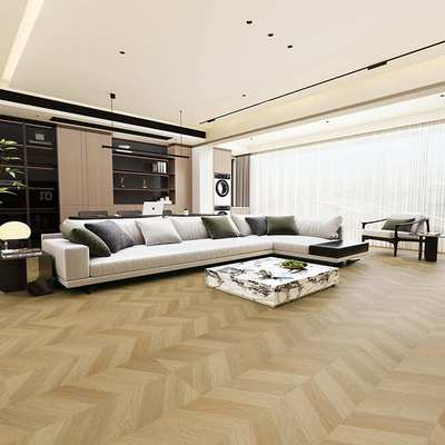 spc石塑地板鱼骨拼零醛家用环保防水锁扣石晶PVC地暖地板贴人字纹
