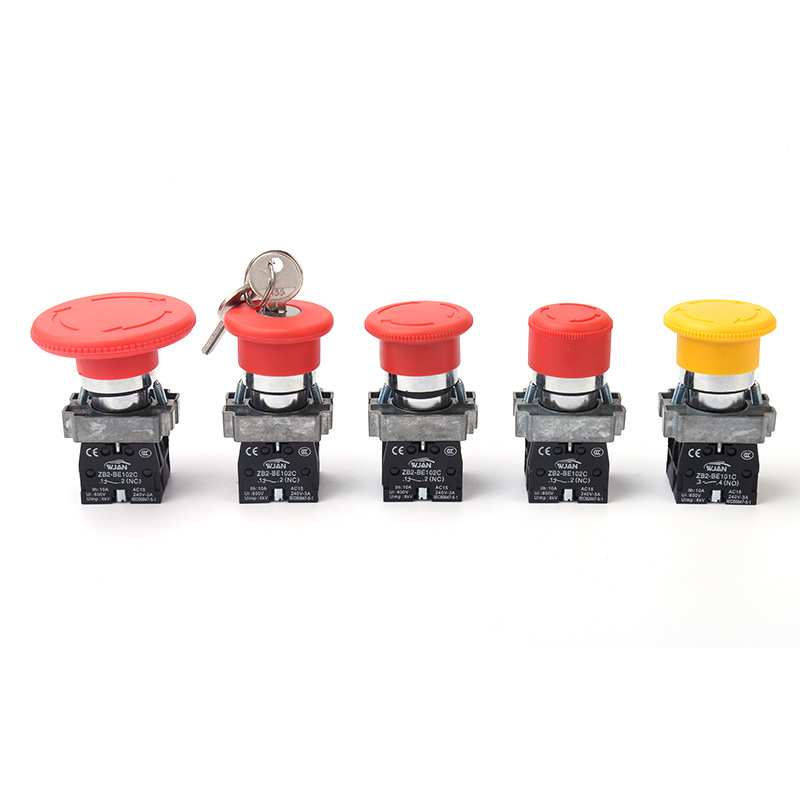 BS542-BS545急停按钮开关 锌合金加厚铜件银点 蘑菇头急停按钮