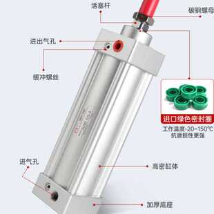 SU标准气缸 32x50-40x25-50x50-63x75通用大推力气动气缸