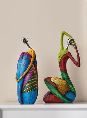 北欧抽象人物现代简约高档轻奢艺术高级感摆件客厅玄关家居装饰品