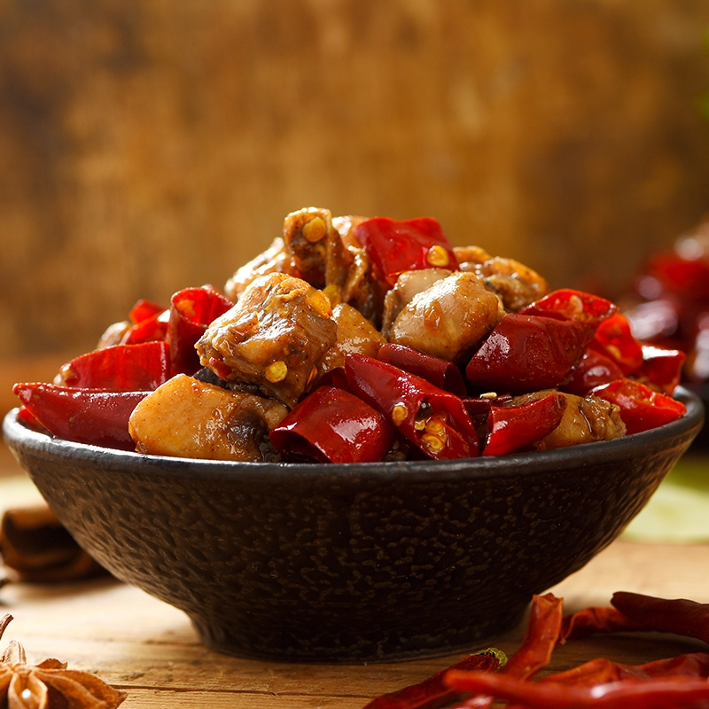 长明四川自贡特产冷吃兔200g另售兔头零食麻辣兔腿私房菜香辣兔丁