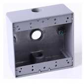 铝压铸接线盒 双位双联明装 美式 美规防水底盒