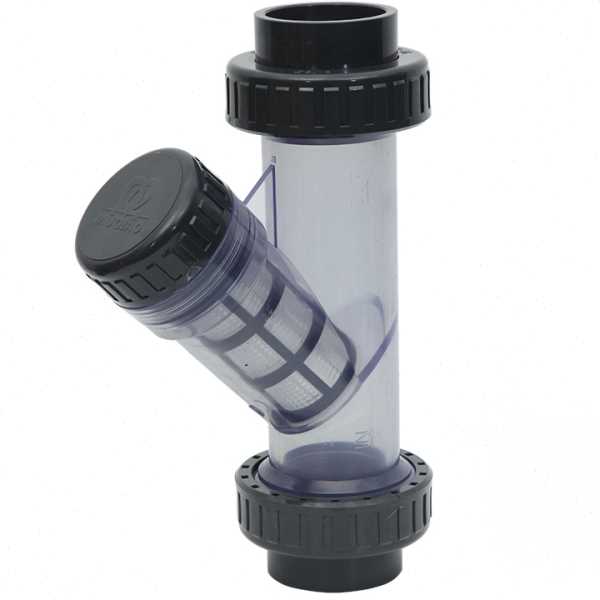 UPVC过滤器DN15-100塑料透明Y型过滤器 PVC-U管道过滤器PN16牧桥