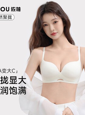 软托内衣女2024新款爆款小胸显大聚拢不空杯收副乳防下垂无痕文胸