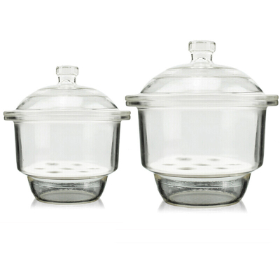 实验室玻璃干燥器 透明普通干燥器真空干燥皿罐  内瓷板15 18 21