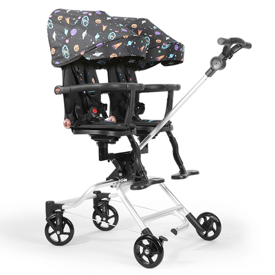 双人 大小宝 双胞胎婴儿推车 二胎推车出行神器 遛娃车 可躺可坐