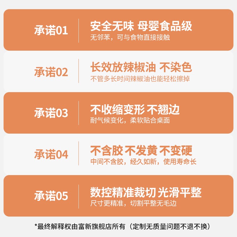 防水免洗防油餐桌【玻璃奶嘴面桌布pvc透明*防烫保护】软级茶几