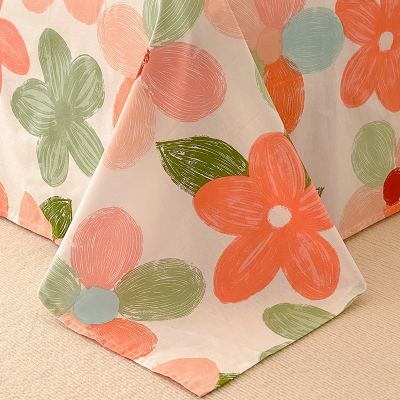 纯棉床单 单件宿舍单人一米五枕套三件套100全棉大床双人被单2m