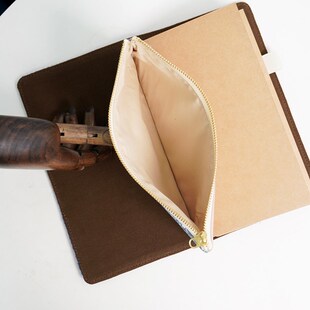 TN拉链收纳袋 liberty塔纳棉旅行手帐本配件TN标准款手帐票据收纳