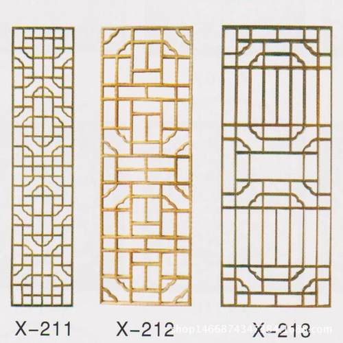 仿古门窗生产厂家木四川实镂空花格复古木u-108质隔雕花中断新式