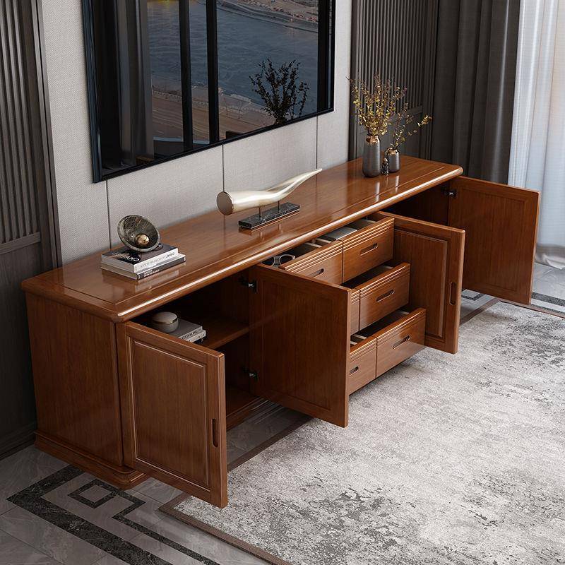 小户型中式客全实木视电视柜地柜影柜茶几组合厅家用多295功能储