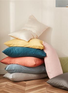 长纯绒棉色约被单双人简纯棉XGL贡缎单品床笠枕套被罩床套品