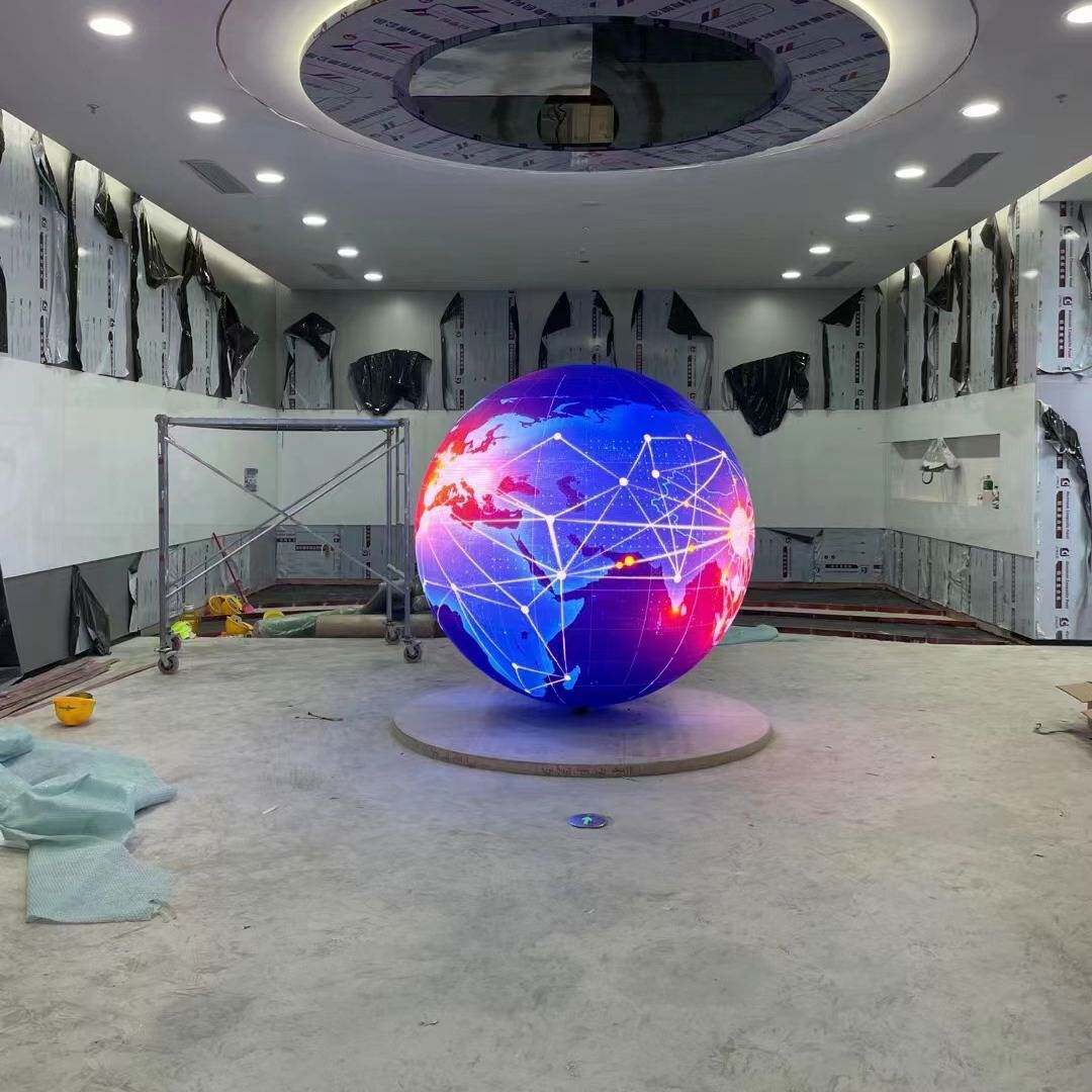 球形led显示屏球体屏半球柔性圆环屏小间距户外异形LED全彩圆形屏