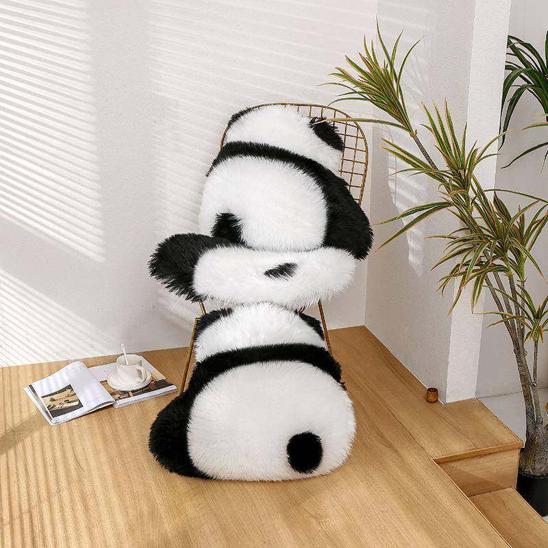 境羊毛可爱熊猫垫网红款家羊毛坐垫用沙坐发飘窗椅生子靠枕气跨熊,居家布艺,抱枕被,淘宝优惠券,粉丝福利购,淘宝优惠卷