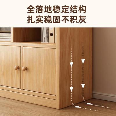 书架子置物架落地墙一体物柜家用RTB客厅靠墙边柜柜简易幼儿园储