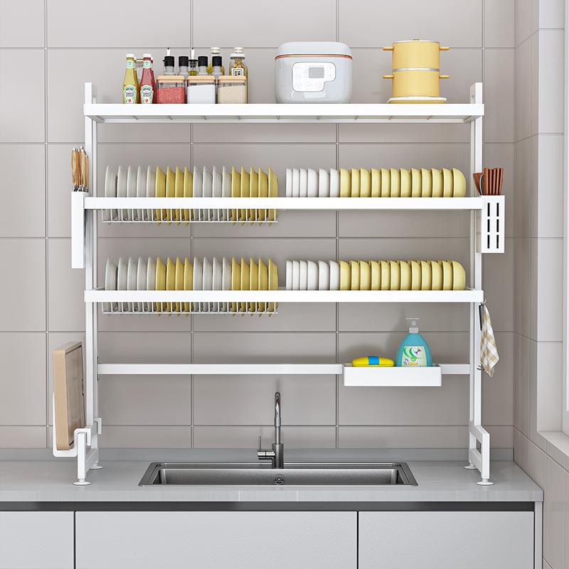 碗架沥架厨房水槽置物碗碟盘收纳架水池洗碗架水架可调节碗220子