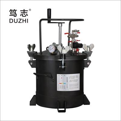 厂油家直供气动自料10升（手动拌压力桶高压喷漆搅胶罐漆涂桶