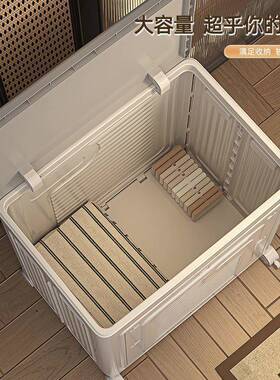 整被纳子收箱用大容量可折叠卧室衣物翻盖理1箱衣服收纳家柜储物