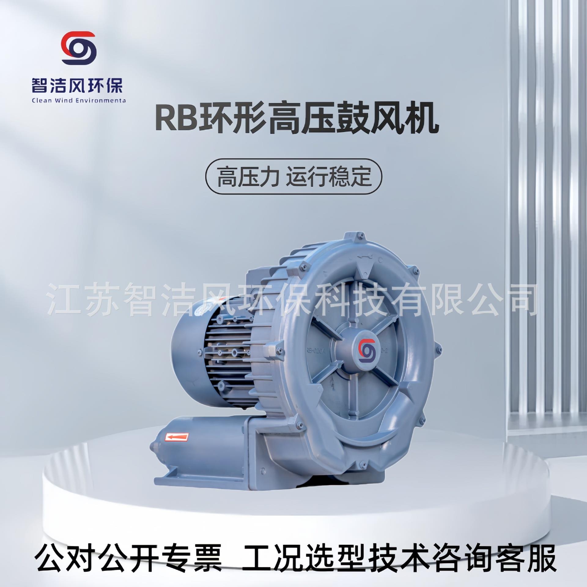 纸张印刷输送保持漩涡高压鼓风机RB-033高温气体抽吸用环形风机