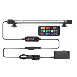 鱼缸灯led灯防水七彩变色潜水灯遥控彩灯增色照明灯 T8鱼缸专用灯