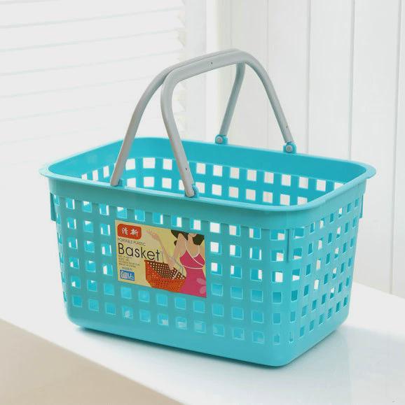 超市篮子置物篮塑料手提篮买菜篮洗衣篮脏衣篮购物篮洗澡篮浴新款