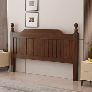 定做实木床头1.5米单人简易床靠板1.8米双人落地床头单独木床靠背