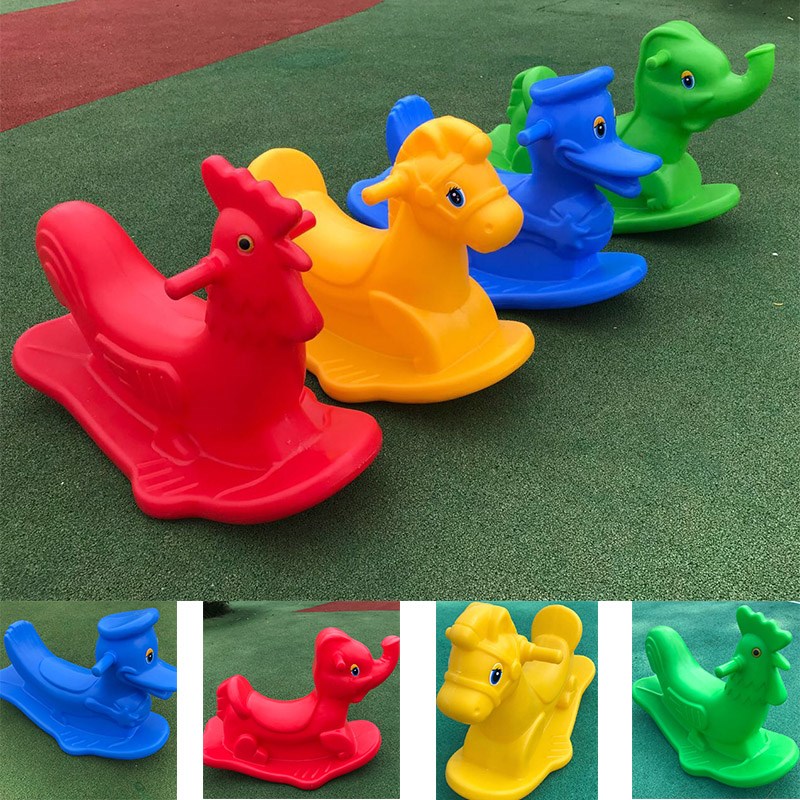 幼儿园小木马儿童摇摇马防摔塑料滚塑摇马防侧翻婴儿宝宝户外玩具