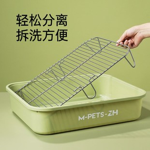 狗狗厕所防踩屎狗便盆小中型犬屎尿盆狗砂盆不锈钢柯基Z泰迪狗厕