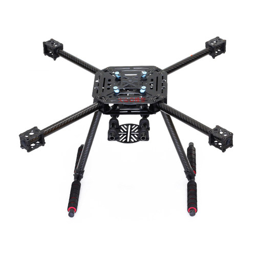 LJI X500-X4 X4  S500碳纤机架四轴J机架带电动脚架起落架F450四