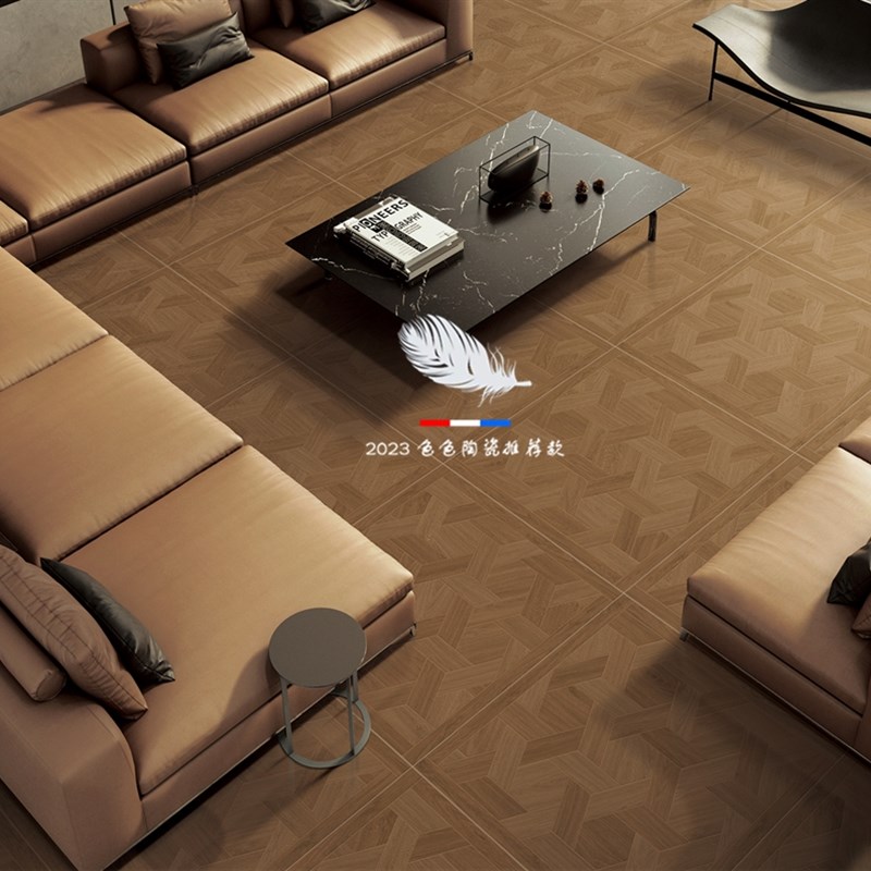 全瓷木纹砖地砖原木奶油风800*C800客厅餐厅商场防滑木纹砖瓷砖