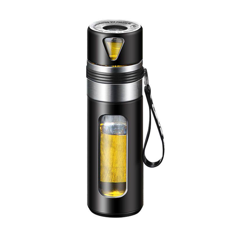 茶水分离泡茶杯男m便携防摔隔热双层杯子个人水杯女玻璃杯