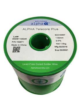 ALPHA阿尔法无铅焊锡丝含银 爱法SACX0307 0.51-0.64-0.81-1.02mm