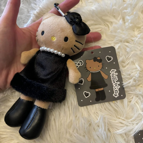 日本NIC长腿豹纹黑皮Kitty毛绒