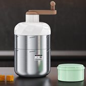 304不锈钢刨冰机家用手动小型手摇绵绵雪花冰沙碎冰块机夜市摆摊