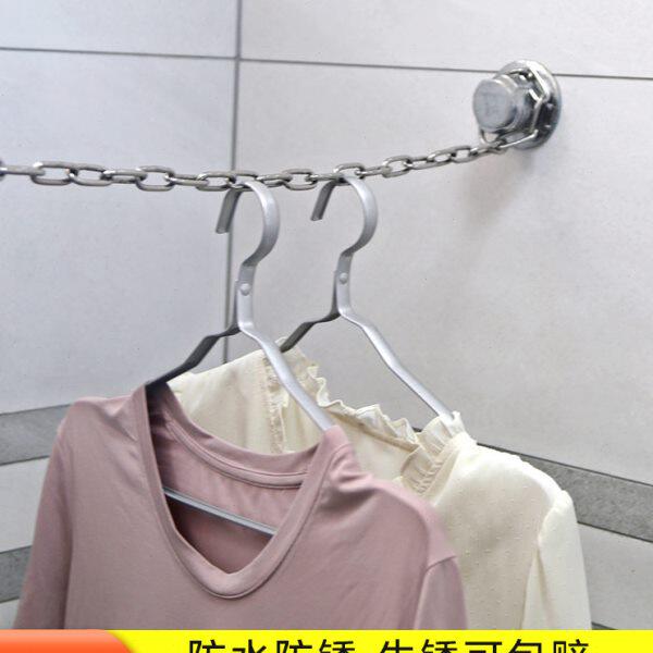 不锈钢晾衣绳链条浴室挂衣绳加粗卫生间晒衣的铁链凉衣绳索钢丝绳