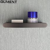 卫生间手机置物架 浴室小号迷你三角架 全铜304不锈钢皂碟牙刷架