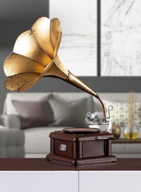 留声机道具模i型摆件客厅卧室酒柜电视柜软装饰品桌面摆设