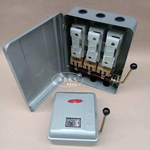 铁壳开关负荷开关HH3HH415A20A30A60A/3100A/3封闭开关