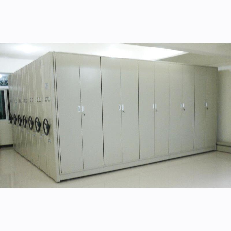 无轨式手摇柜轨道式文件档案柜病历资料密集架移动档案橱凭证铁架