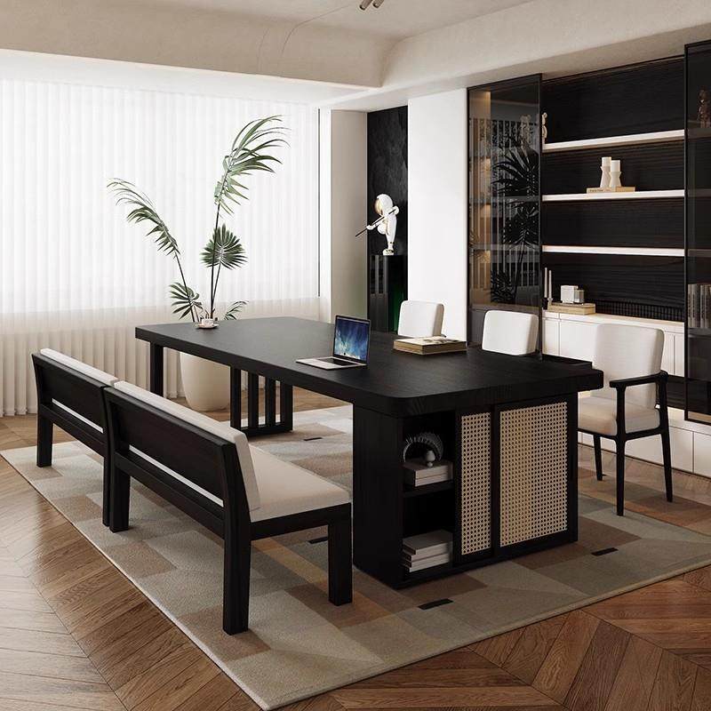 黑色全实木书桌书柜一体学习办公桌工作台大板桌去客厅化长条桌子,玩具/童车/益智/积木/模型,毛绒/玩偶/公仔/布艺类玩具,淘宝优惠券,粉丝福利购,淘宝优惠卷