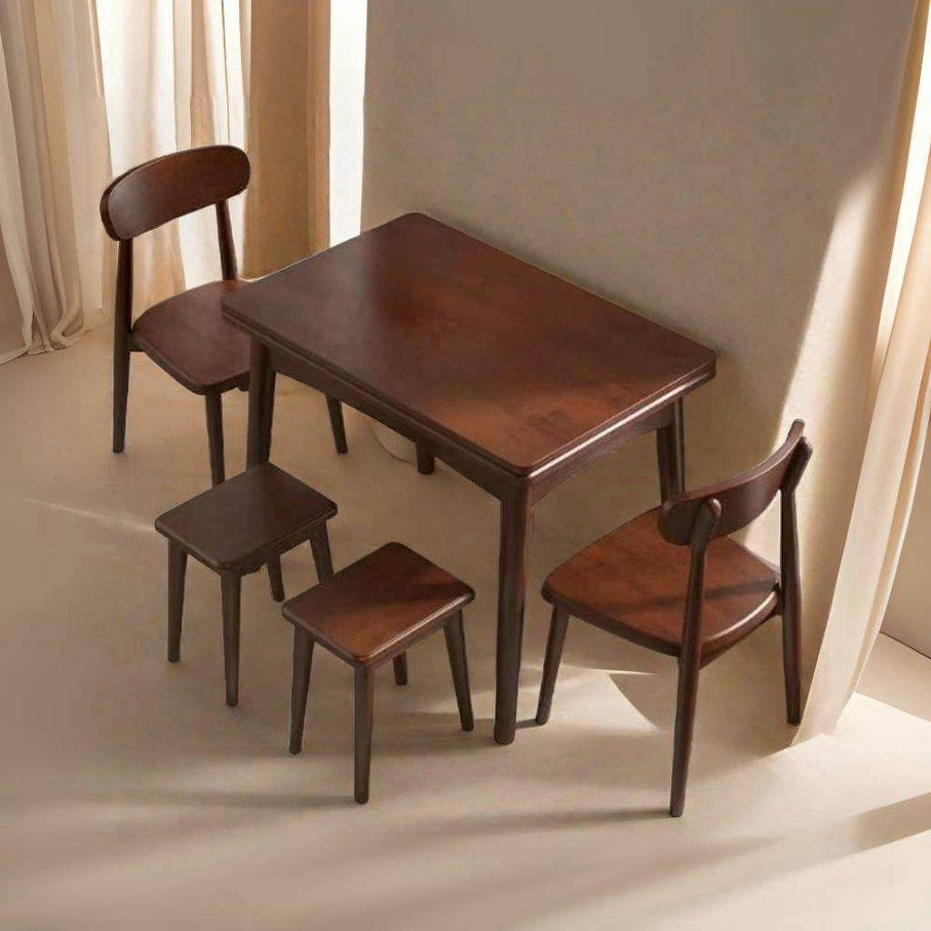 胡桃色实木折叠餐桌家用小户型实木餐桌椅组合可折叠新款吃饭桌子,玩具/童车/益智/积木/模型,毛绒/玩偶/公仔/布艺类玩具,淘宝优惠券,粉丝福利购,淘宝优惠卷